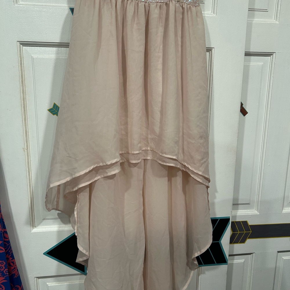 Forever 21 Strapless Light Pink Dress